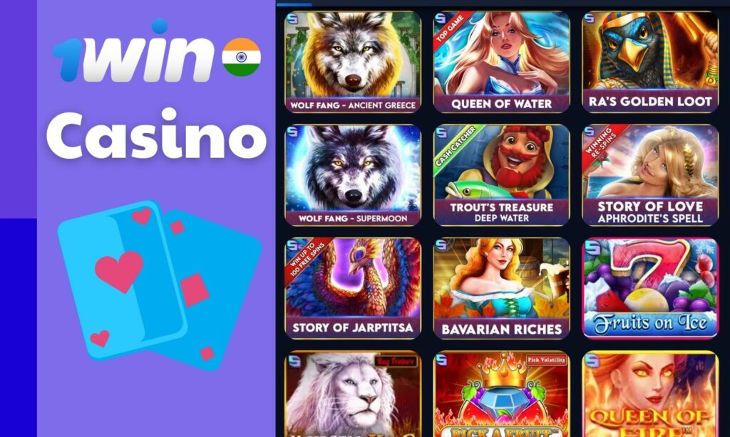 1win India online casino games overview