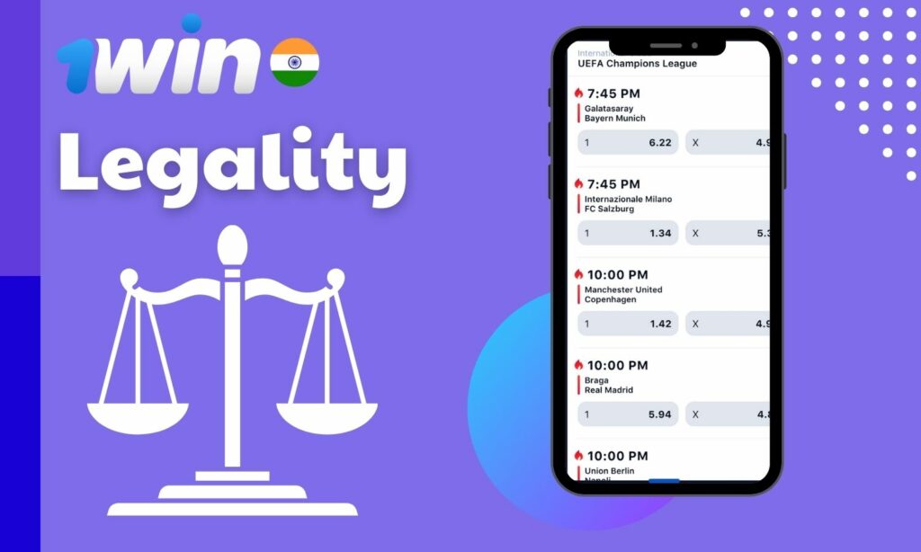 1win India application legality information