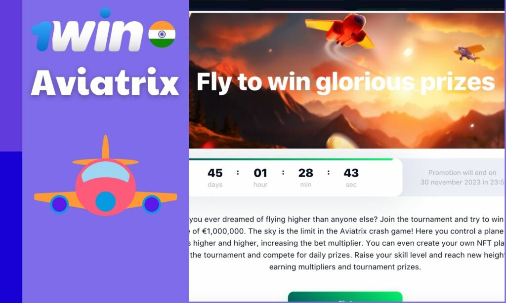 1win India Daily prizes at Aviatrix casino game