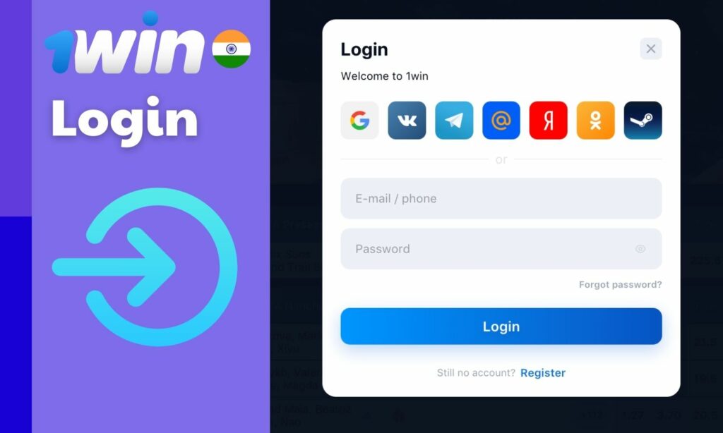How to login at 1win India website guide