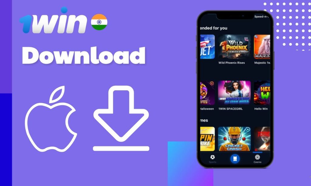 1win India iOS application download instruction